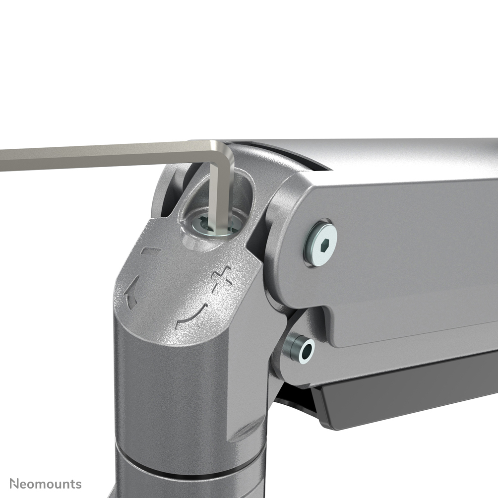 Neomounts NM-D775DX3SILVER Monitor arm 17-27" - gas spring - Topfix - 180°-stop